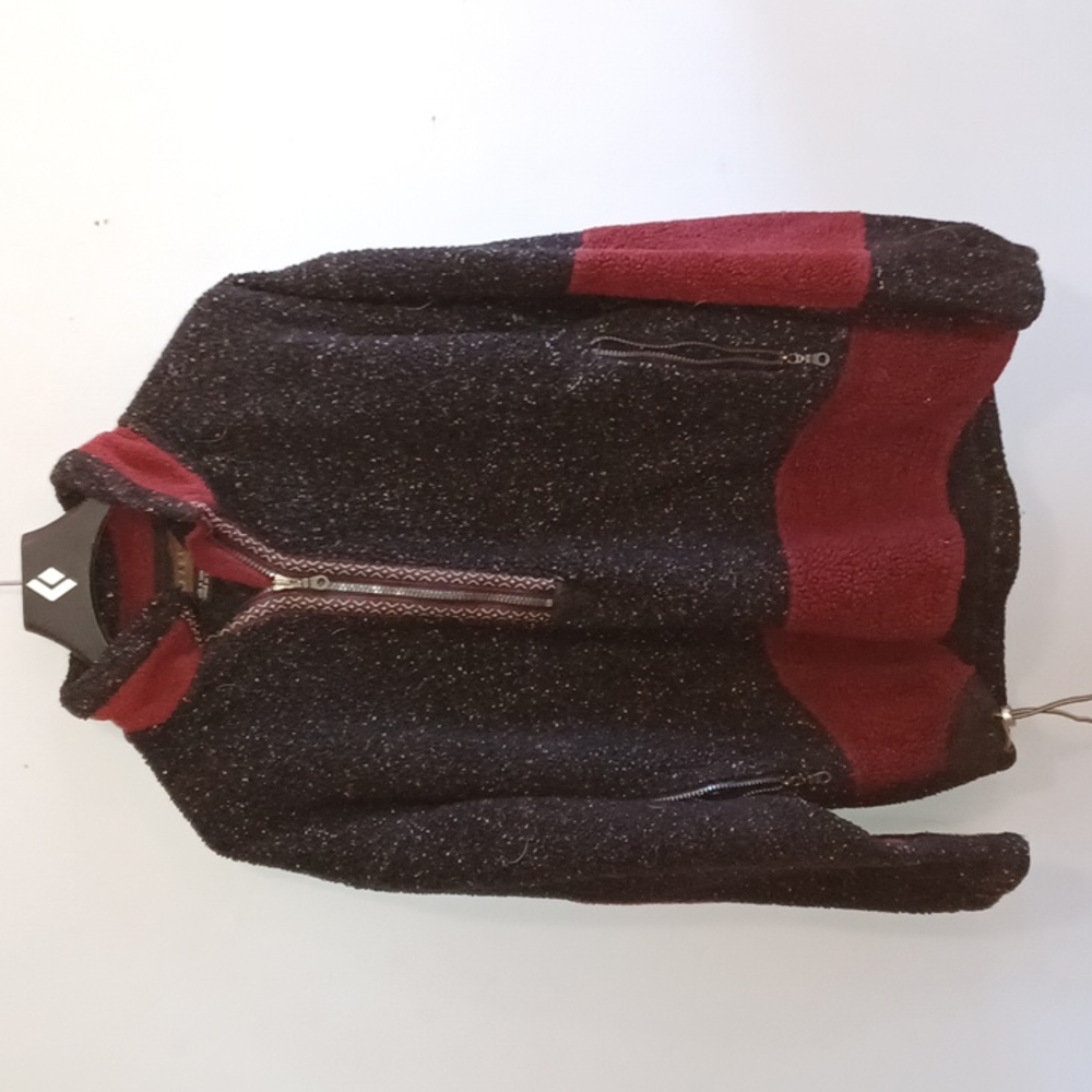 Tsunami vintage sweater, boho print, fleece like,